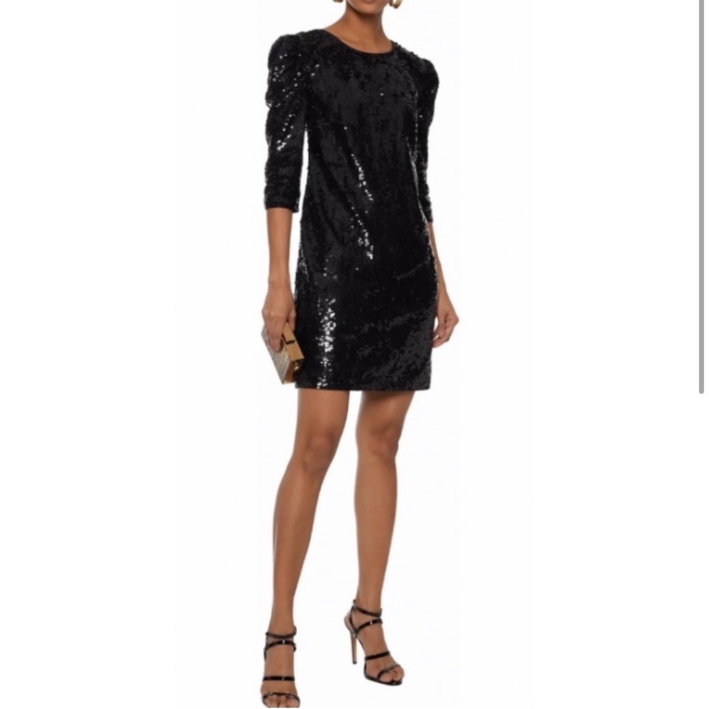 L’AGENCE Black Sequin Dress, Size XS